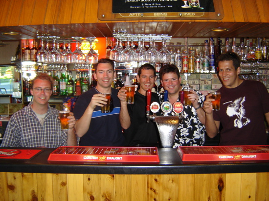 Behind the bar at El Dorado