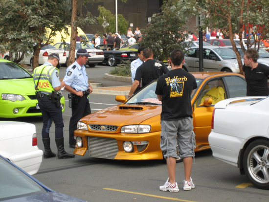 of hot car after hot car with the occasional classic and joke arrival