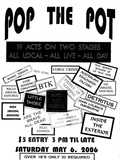 Pop The Pot 2006 Flyer