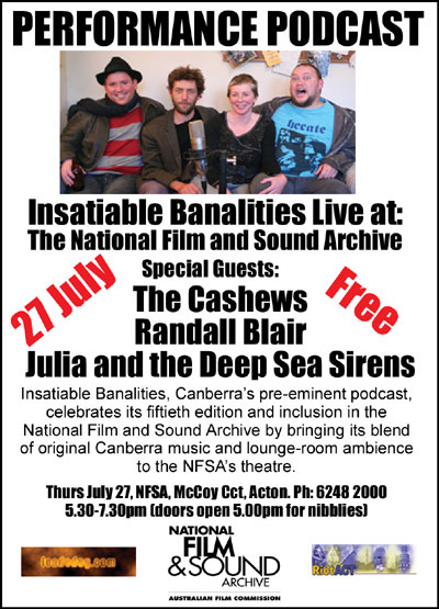 Insatiable Banalities Live! Poster