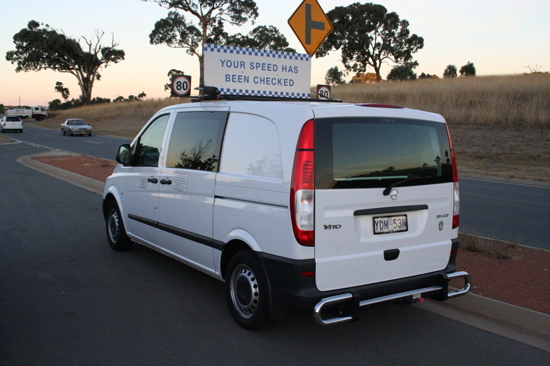 Speed camera van